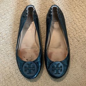 Tory Burch Dark Blue Flats Size 8